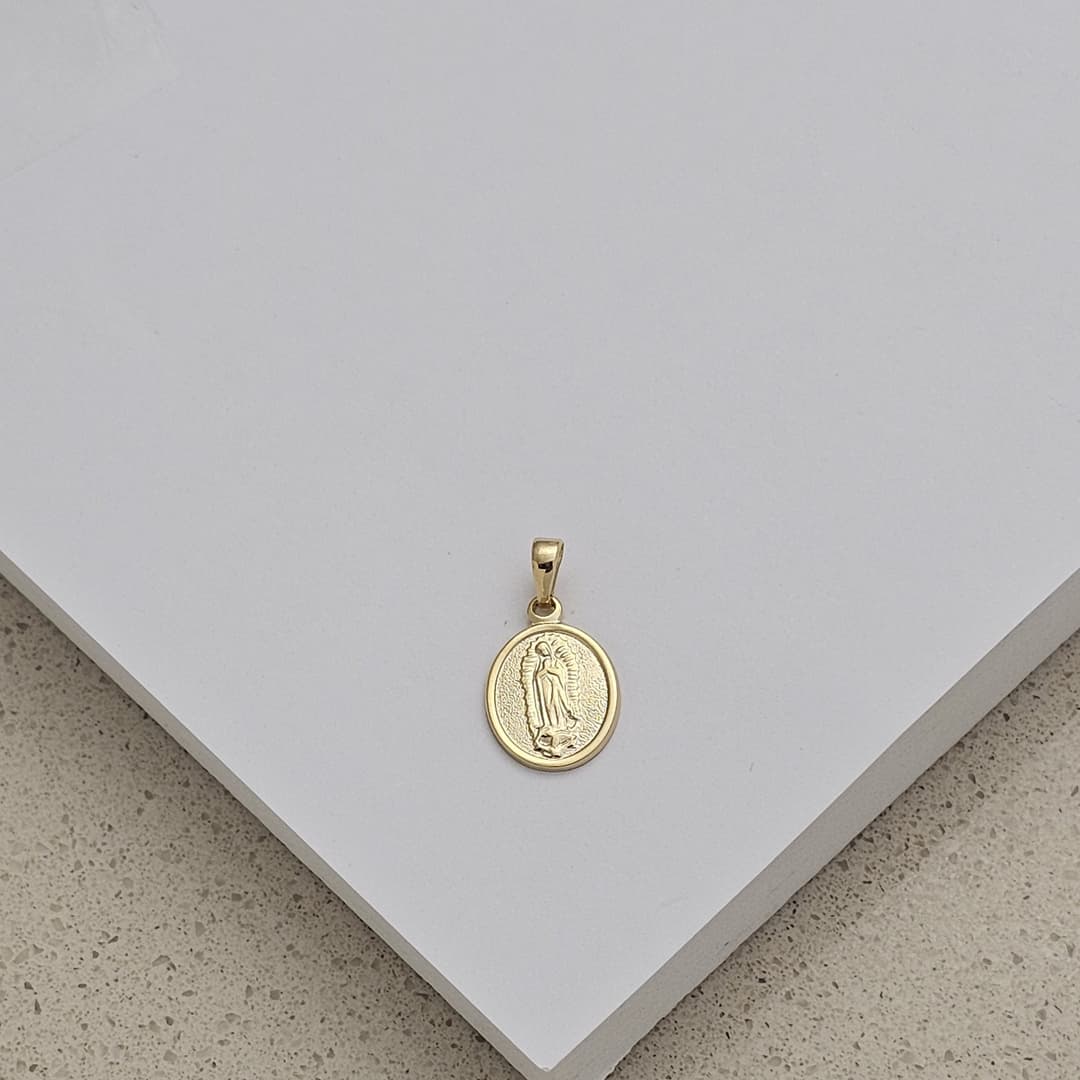 DIJE OVALO GUADALUPE DIAM 12X23MM