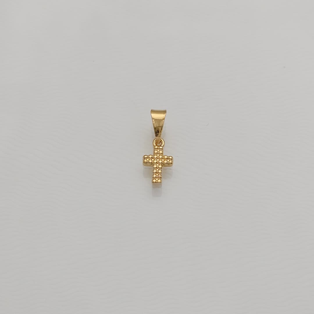 DIJE CRUZ MINI BOLITA 6X15MM