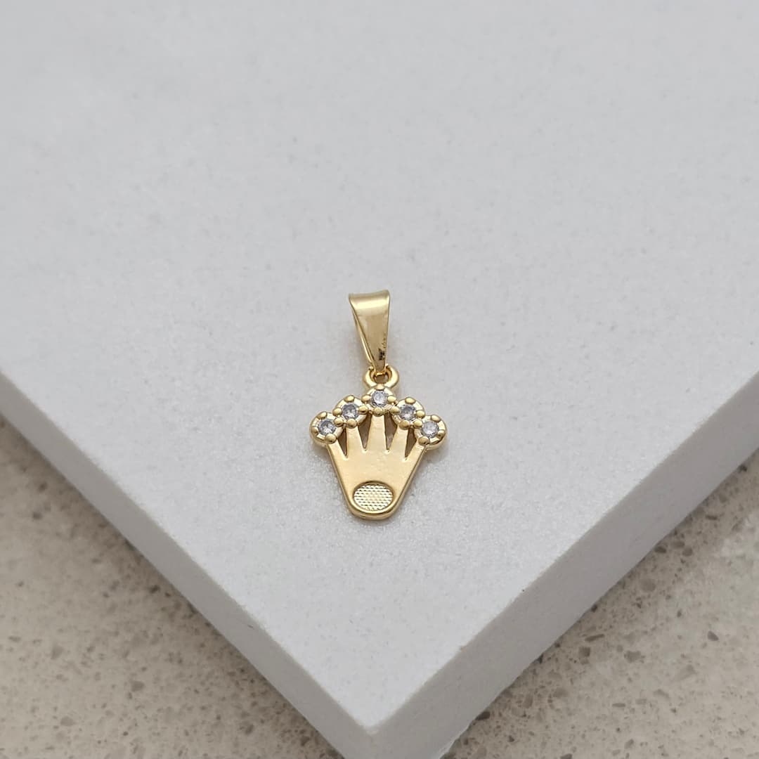 DIJE CORONA CIRCON BISEL X5 10X18MM