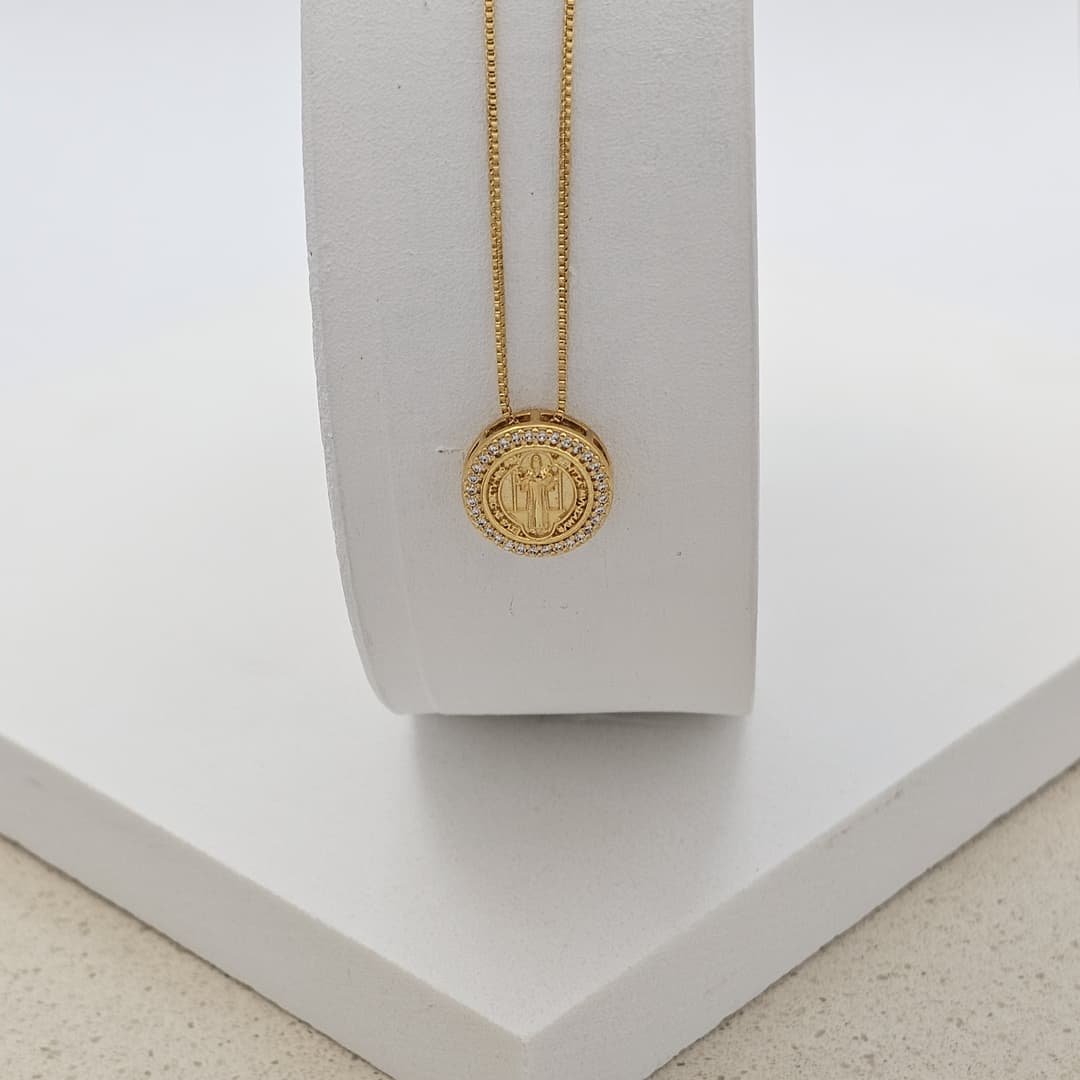 ESCAPULARIO SAN BENITO CIRCON 65CM